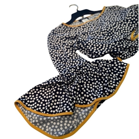 MSK Polka Dot Bell Sleeve Dress Size Small - Picture 1 of 7